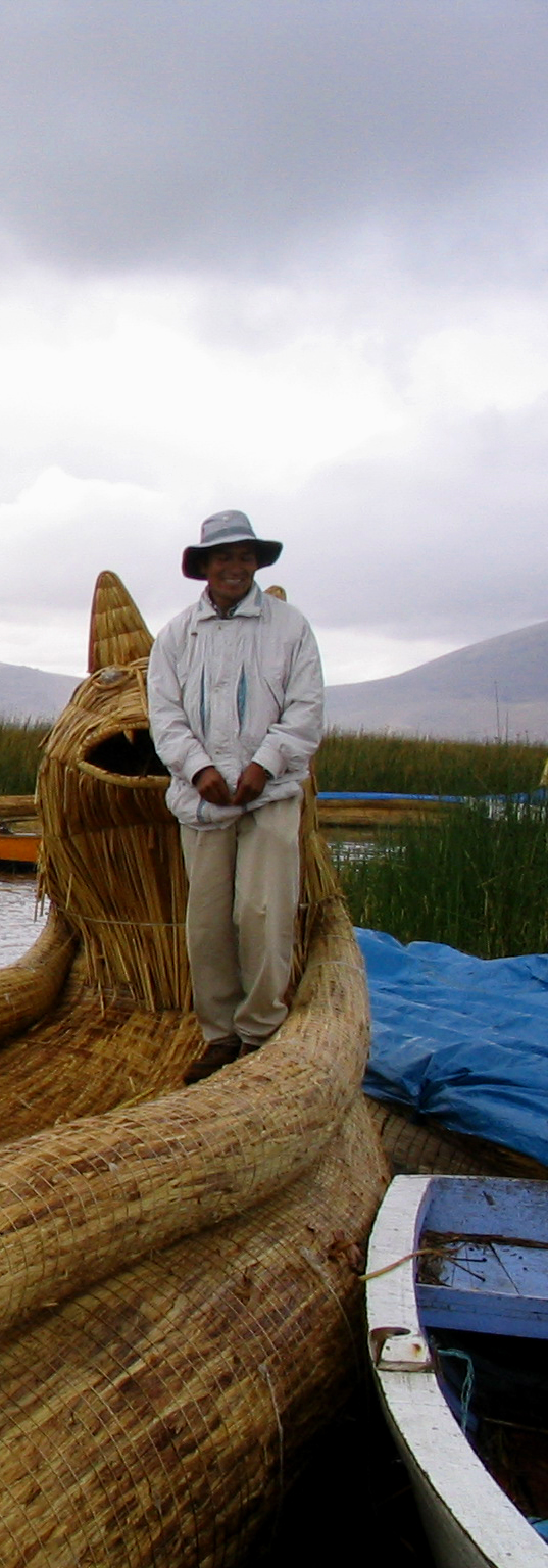 Nuestro guía en el lago Titikaka
